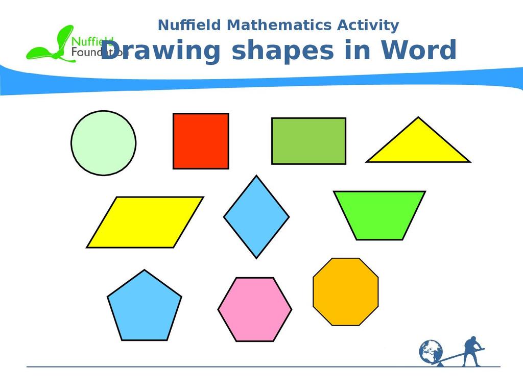Drawing Shapes In Word STEM